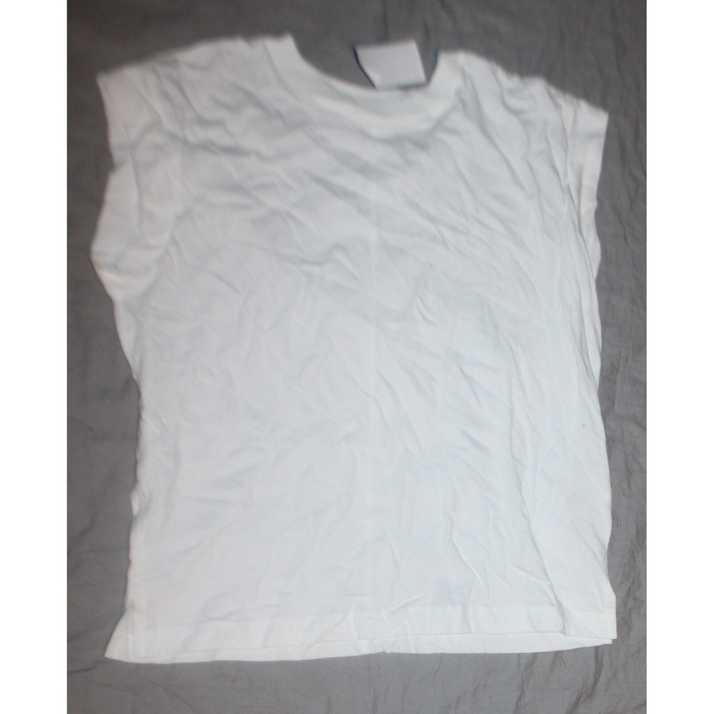Women's Extended Shoulder T-Shirt - A New Day™ Size S white